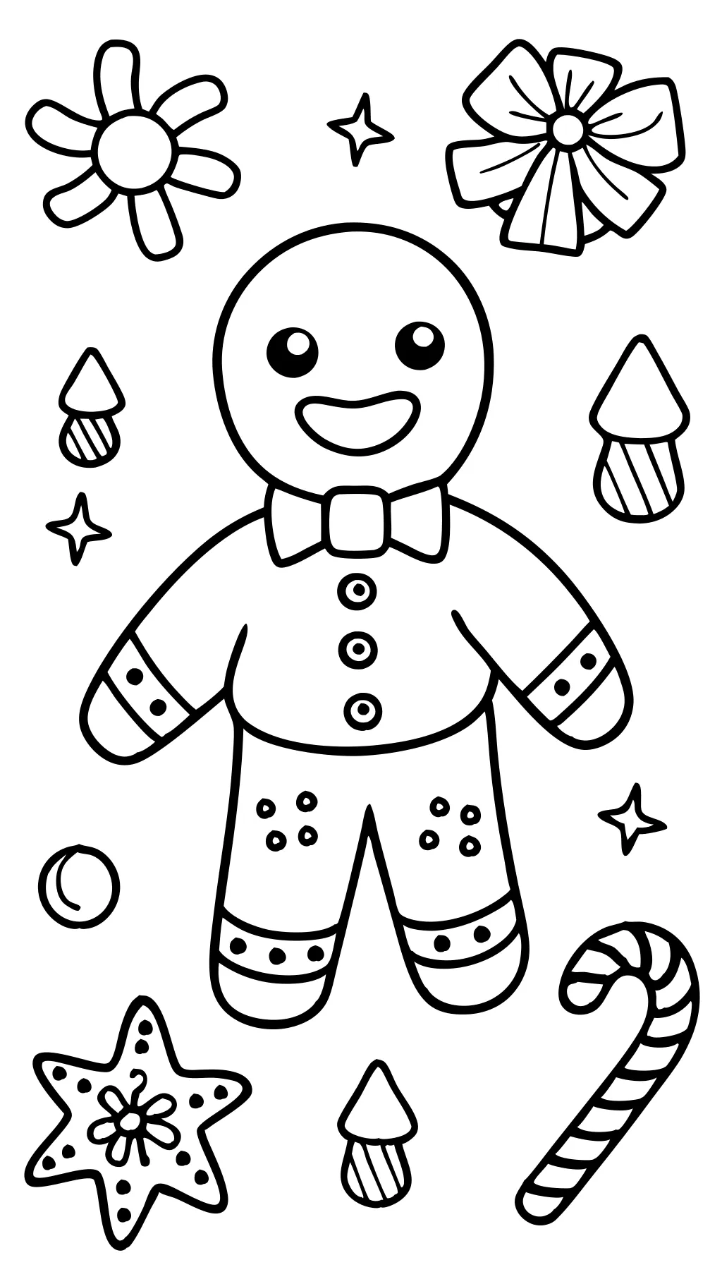 ginger bread man coloring pages